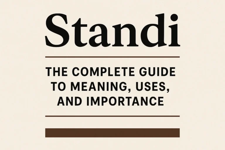 Standi: The Complete Guide to Meaning, Uses, and Importance